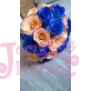 Buchet nasa albastru cu peach