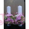Lumanari bujori roz