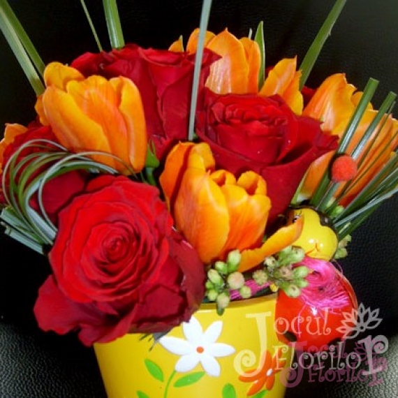 Lalele si trandafiri