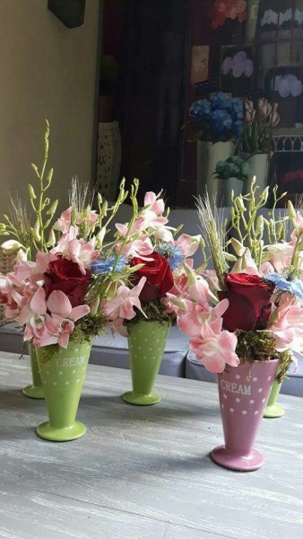 Aranjament cupa de inghetata